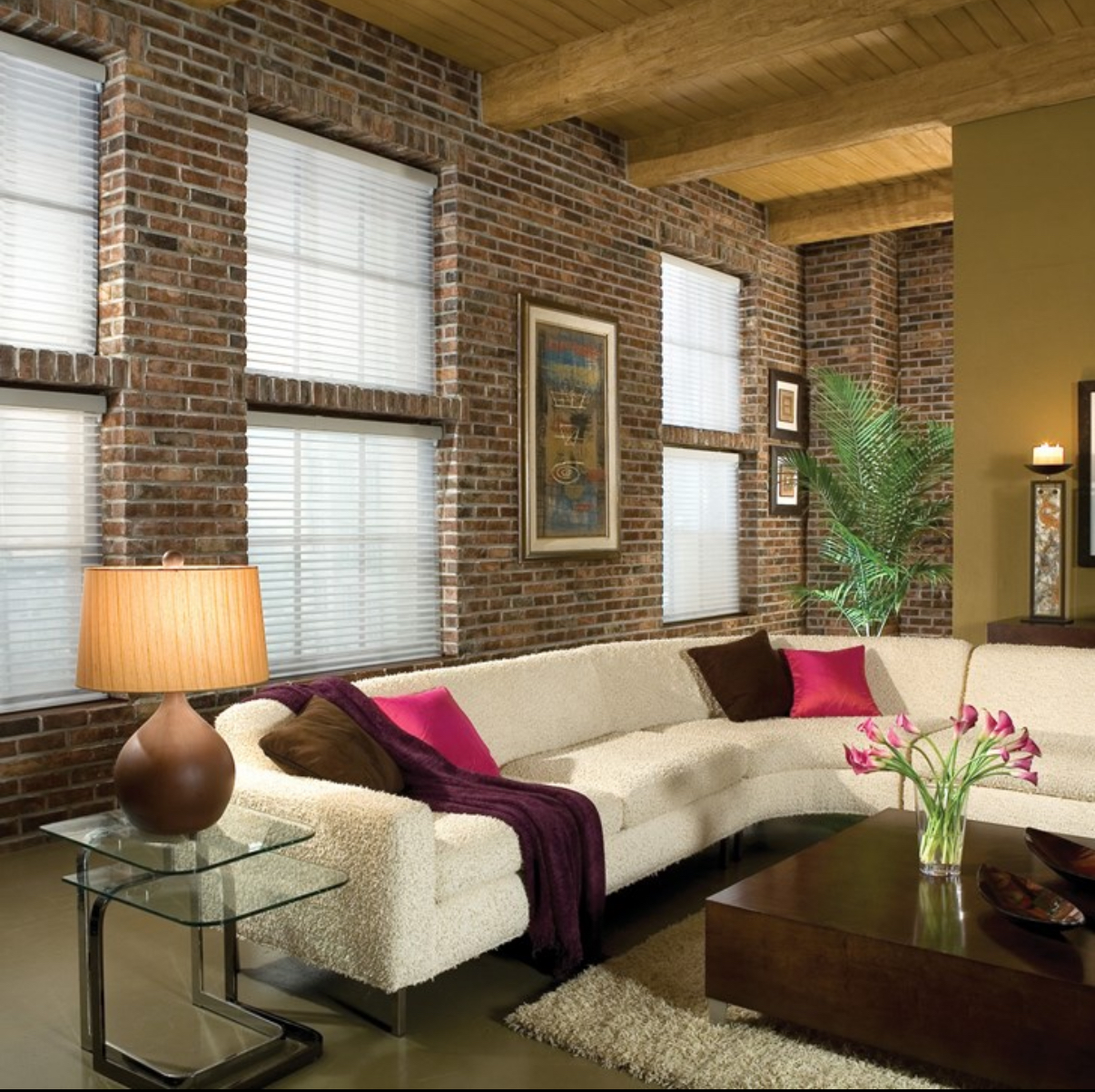 Blackout blinds in a study